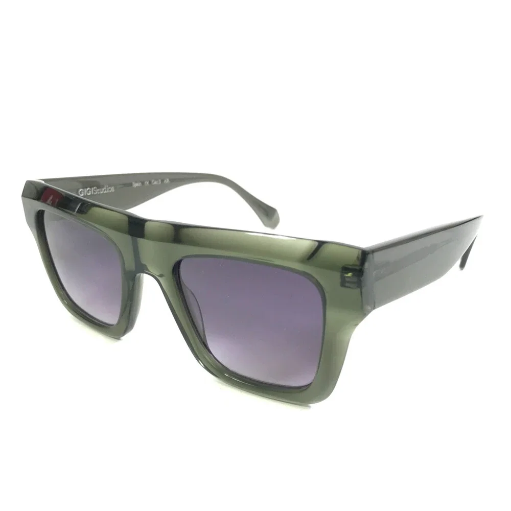 Gigi Studios Sunglasses FRANCESCA 6792/7 Clear Green with Purple Gradient Lenses